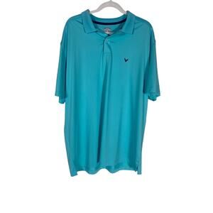 Men's Callaway Opti-dry Golf Turquoise Polo Size XL